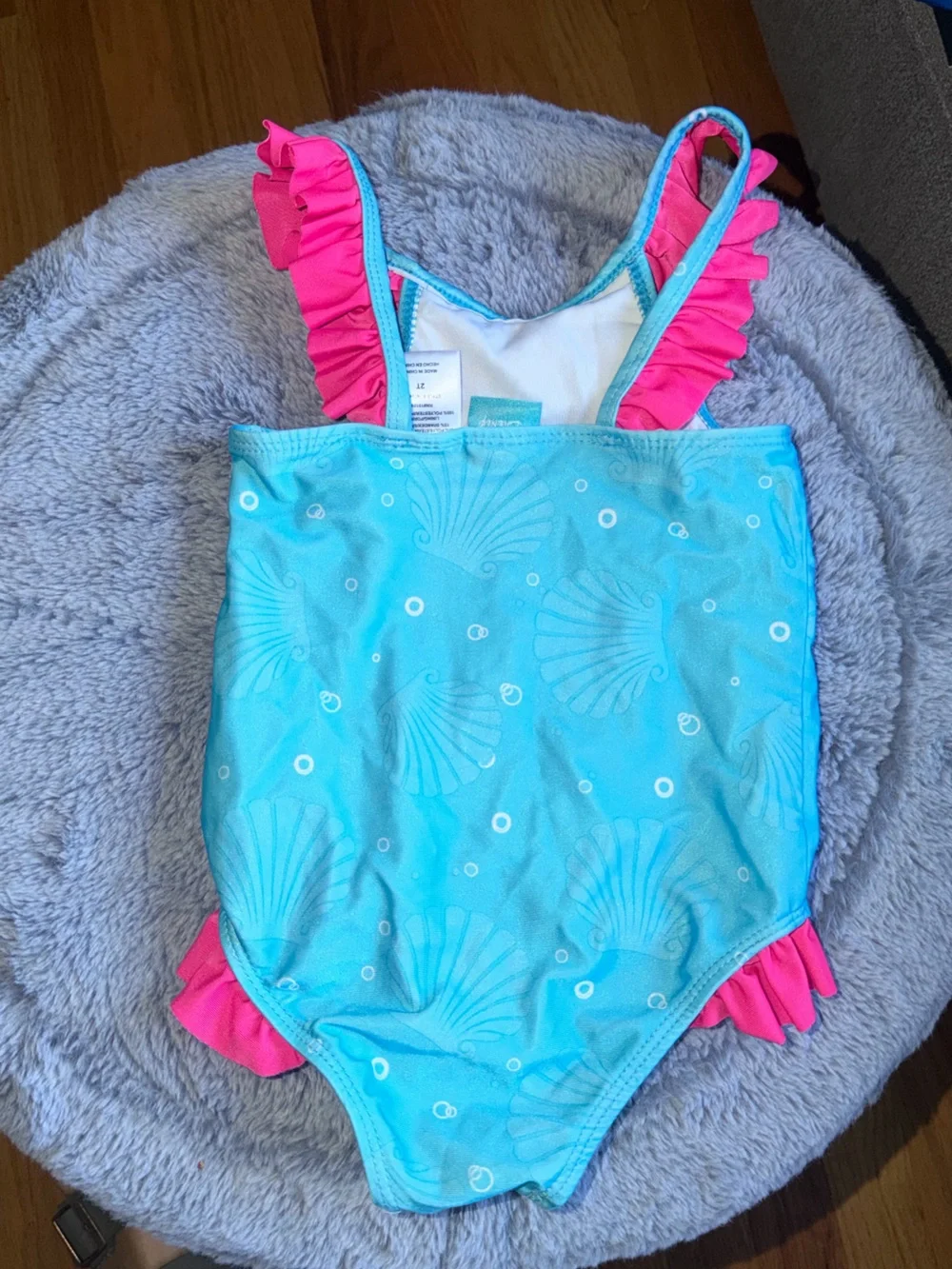 2013 The Little Mermaid Ariel One-Piece Swimsuit - Pink & Aqua